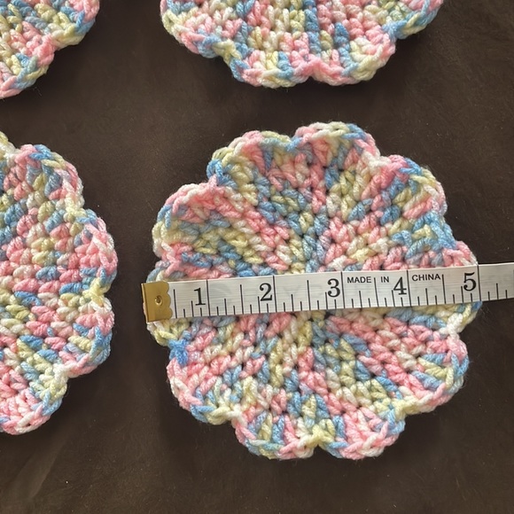 Round drink coaster, 4-pc set - Picture 2 of 3